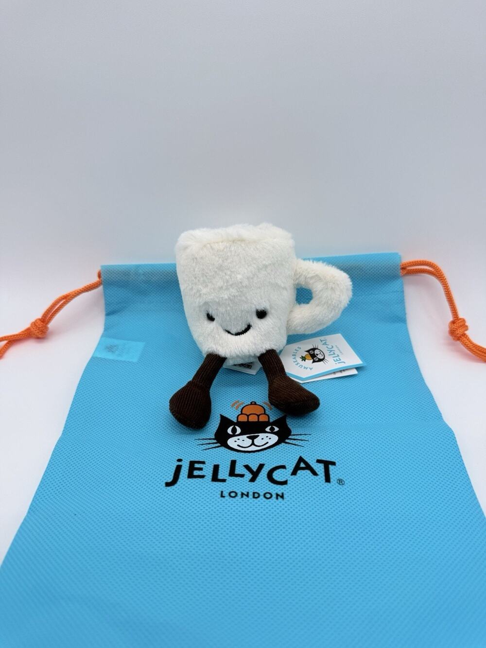 AUTHENTIC Jellycat Amuseables Espresso Cup NWT With Dust Bag